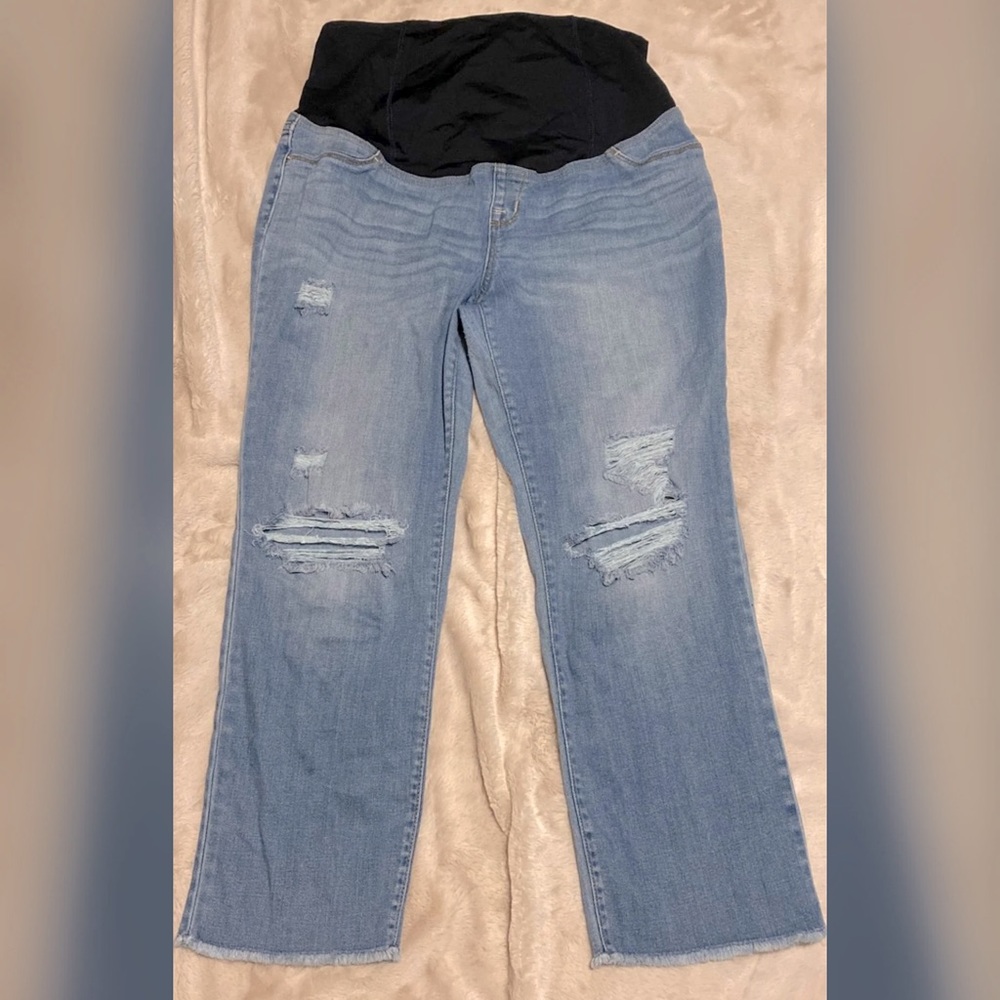 Maternity Crop Jeans